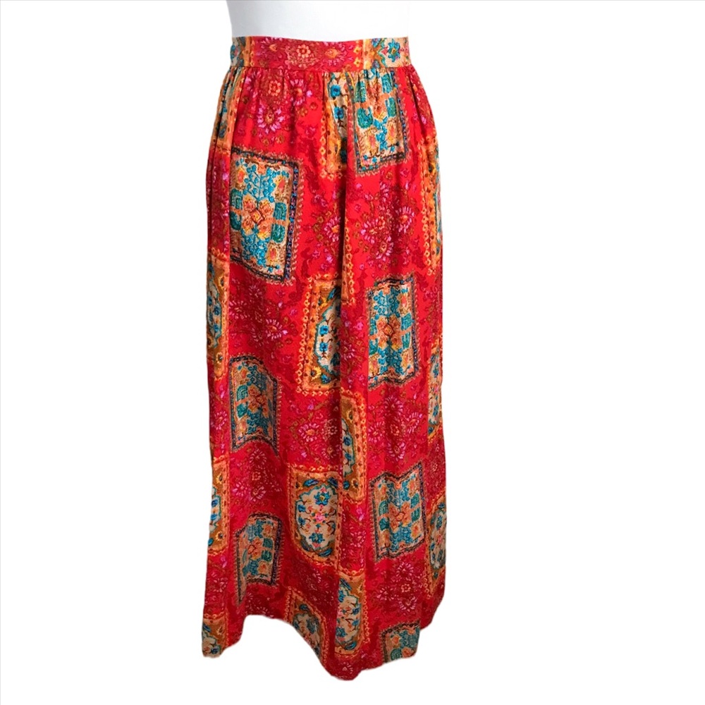 Vintage 1960s / 70s Psychedelic Maxi Skirt